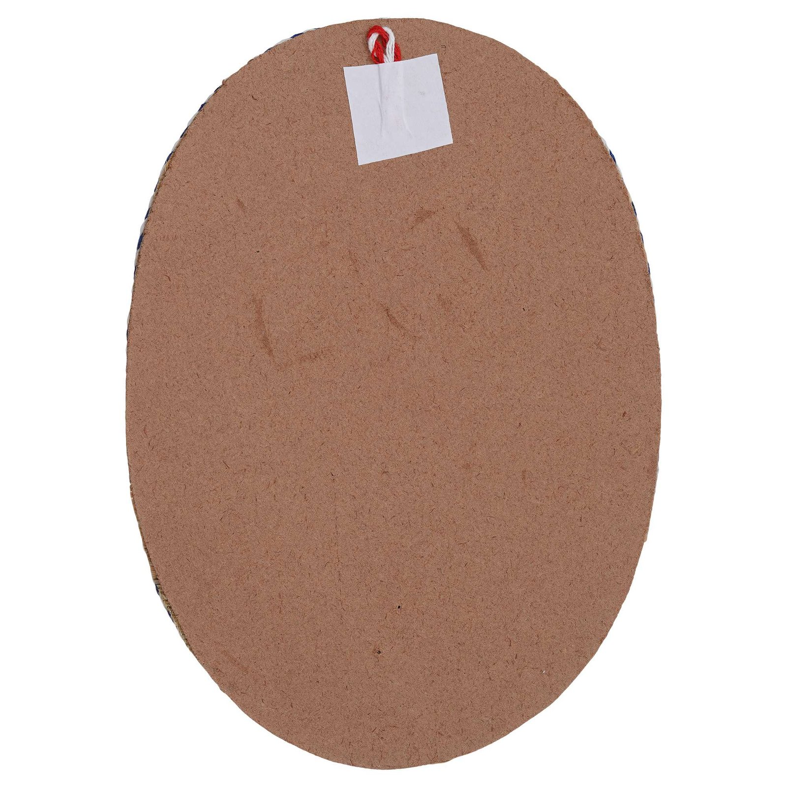 Oval Shaped Design Bamboo Hand Crafted Wall Hangings Of Krishna Ji With Radha Ji For Home D?cor | Bamboo Art For Wall Decor - Image 4