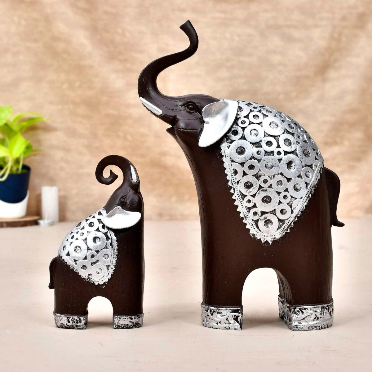 Elephant Pair  Statue - Image 2